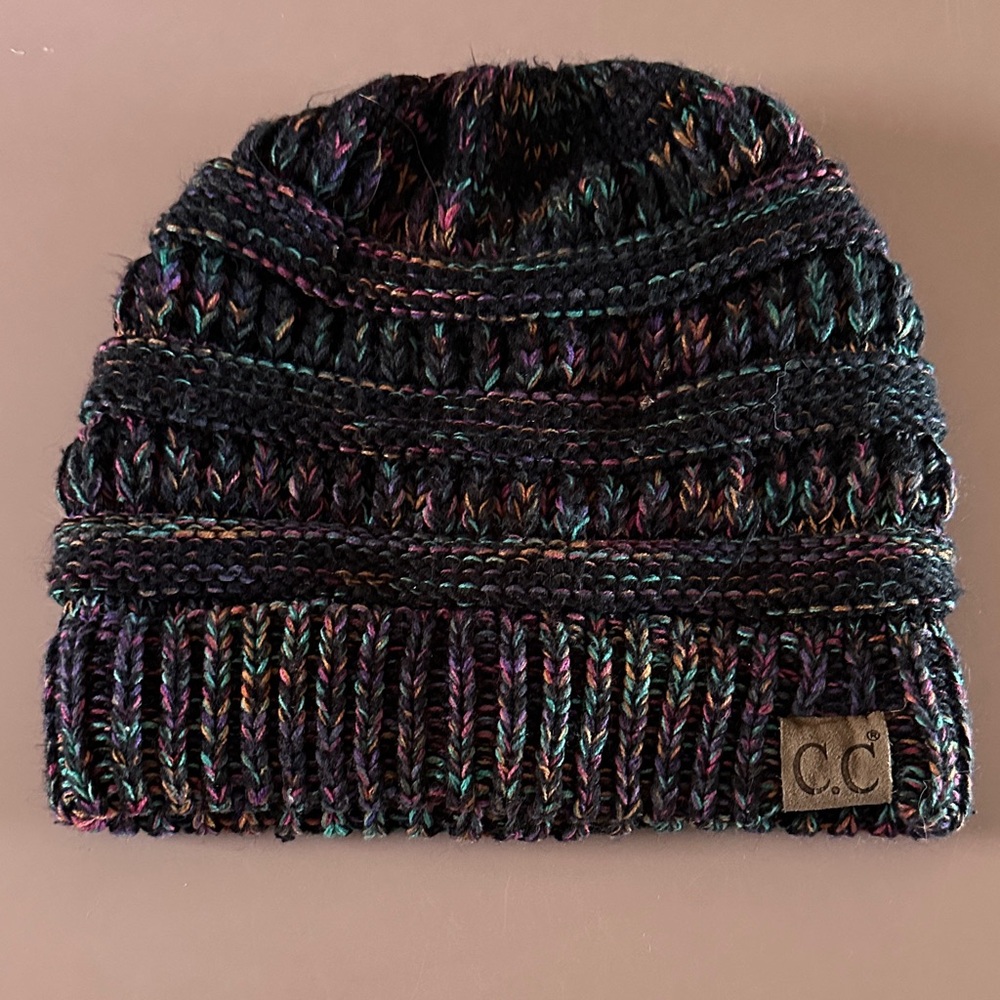 C.C Multicolor Knit Beanie